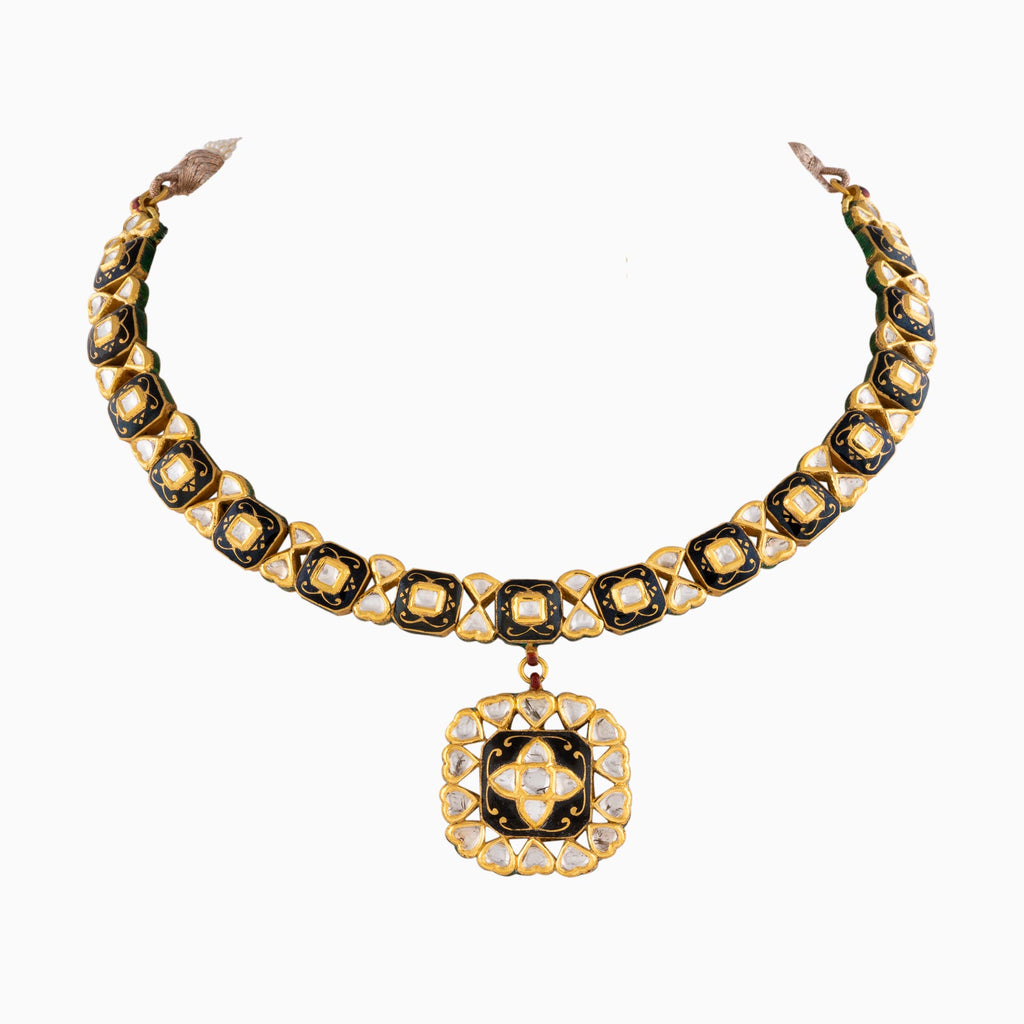 Uncut Diamond Necklace 58 Gms - Jewellery Designs